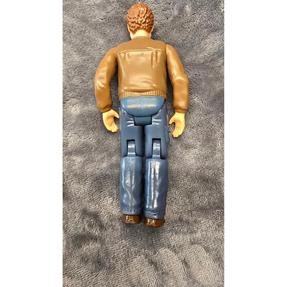 Fisher Price Loving Family Dad Figure Brown Sweater Blue Pants Poseable Doll